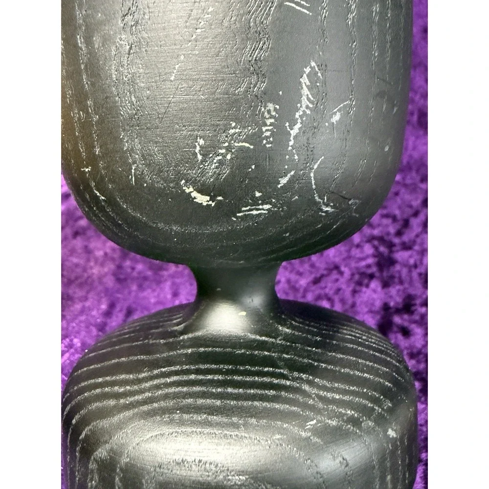 Diptyque Column Candle Holder Black Wooden Classic Oak‎ Wood Lux Decor